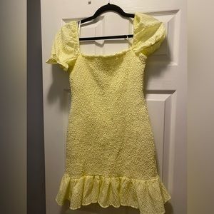Zara yellow mini dress